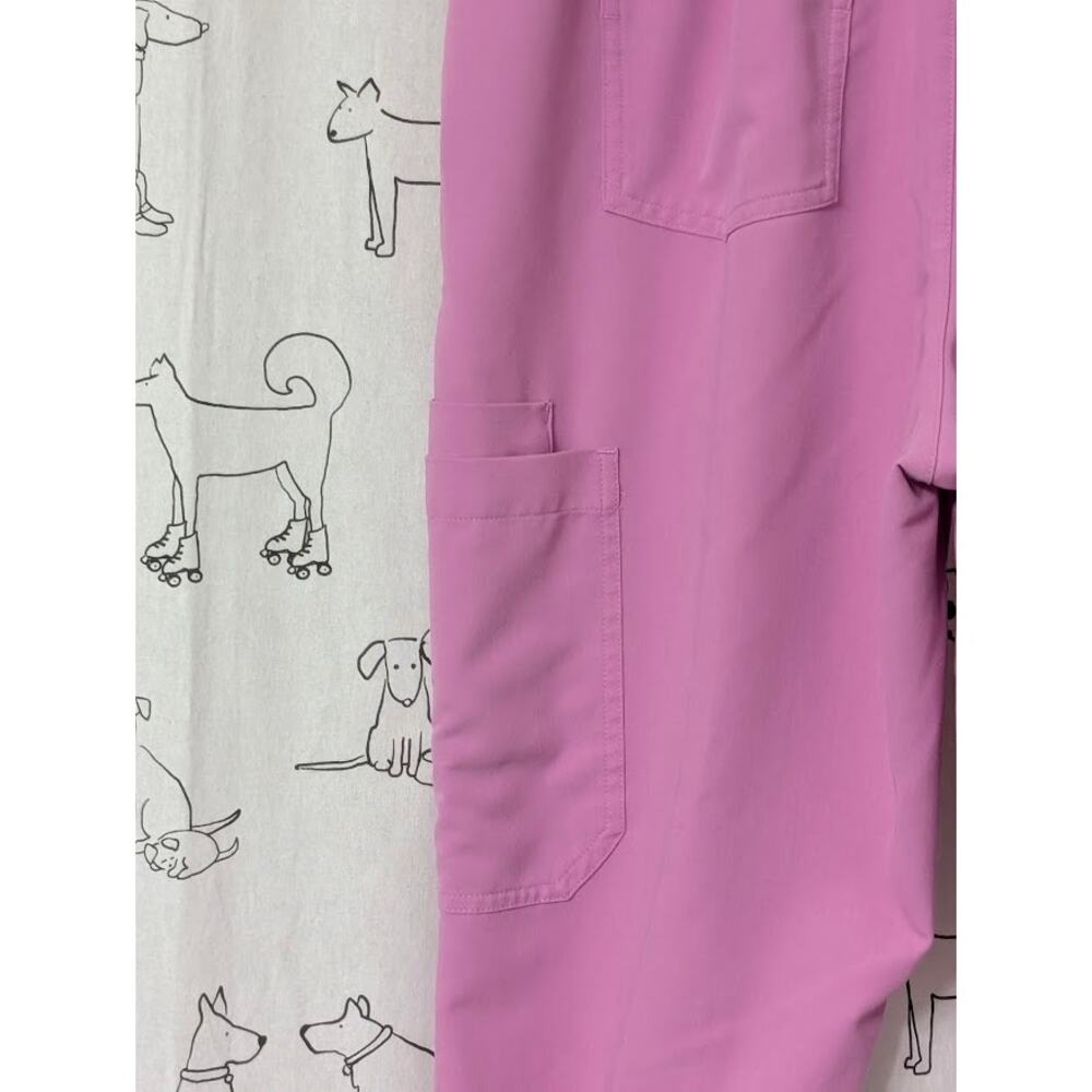 Figs Dowa Scrub Pants High-Rise Straight-Leg Pink Womens Large Uniform Medical - Picture 10 of 10